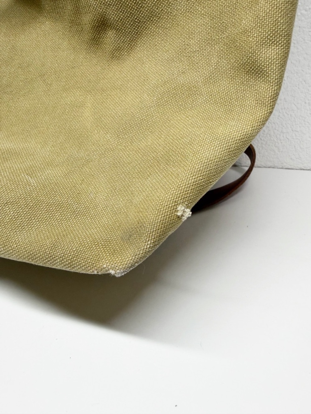 Madewell Somerset Cotton Canvas Leather Strap Drawstring Backpack - Picture 6 of 15